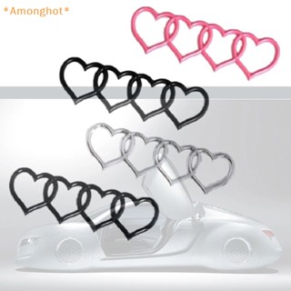 Amonghot&gt; ใหม่ สติกเกอร์ฉลาก ลายโลโก้หัวใจ สําหรับติดตกแต่งท้ายรถยนต์ Audi A4 A3 A5 A6 A4L B8 B7 B9 C6 C7