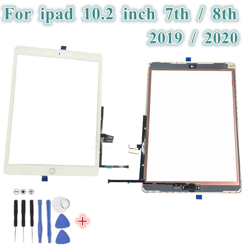 สําหรับ iPad 10.2 2020 8th Gen A2428 A2429 A2430 A2270 Touch Screen Digitizer Sensor ด้านนอกแผงกระจก