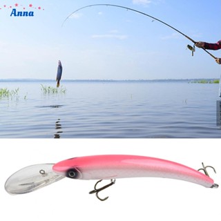 【Anna】Wobbler Minnow Fishing-Lure Big Crankbait Hook SeaFishing Hard Bait 15.5cm/18g