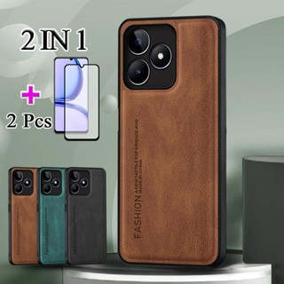 2 IN 1 เคสหน้าจอเซรามิค พิมพ์ลาย สองชิ้น สําหรับ Realme Nazro N53 Realme C53