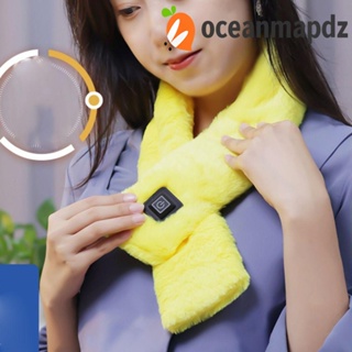 OCEANMAPDZ ผ้าพันคอ ผ้าถัก ขนาดใหญ่ ทําความร้อน ชาร์จ USB สไตล์วินเทจ แฟชั่นฤดูหนาว สําหรับผู้หญิง