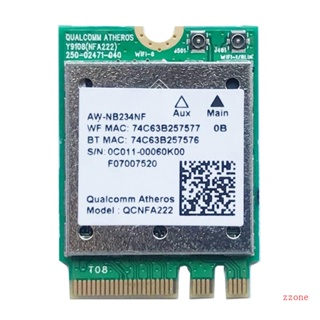 Zzz อะแดปเตอร์ไร้สายบลูทูธ Atheros QCNFA222 AW-NB234NF M 2-NGFF เข้ากันได้กับ 4 0