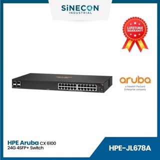 Aruba อะรูบ้า รุ่น JL678A 6100 24G 4SFP+ Swch