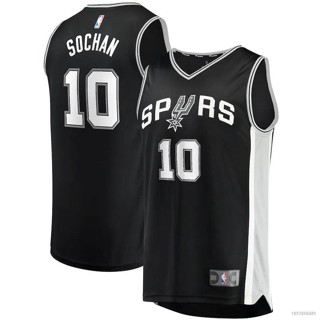 เสื้อกีฬาบาสเก็ตบอล NP2 22-23 NBA Jersey Spurs No.10 พลัสไซซ์ PN2