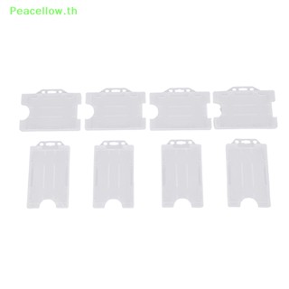 Peacellow เคสพลาสติกแข็ง สองด้าน สําหรับใส่บัตรประจําตัวประชาชน 4 ชิ้น