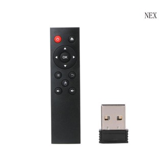 Nex รีโมตคอนโทรลไร้สาย USB 2 4G รองรับ Android TV Box IPTV HTPC Mini PC สําหรับ Windows for OS X Li