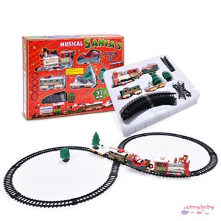 Train Toy Electric Christmas Theme Dreamy Music Track Set Children Environmental Protection Trains Toys Gifts [N/17]