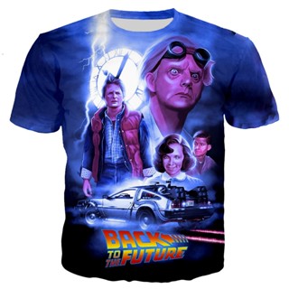 เสื้อยืด พิมพ์ลาย Back To The Future Back To The Future แฟชั่นสตรีท