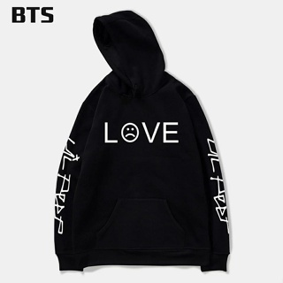 เสื้อกันหนาว มีฮู้ด ลาย Btsbangtan LOVE LiL PEEP On teenager คุณภาพสูง สําหรับวัยรุ่น ปาร์ตี้