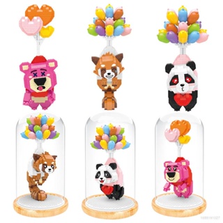 ฟิกเกอร์ Ellen Balloons Panda Lotso Buidling Blocks Strawberry Bear ของเล่นสําหรับเด็ก ตกแต่งบ้าน เก็บสะสม