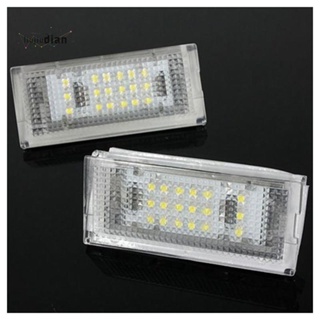 หลอดไฟ LED 18 ดวง สําหรับติดป้ายทะเบียนรถยนต์ BMW E46 4DR Sedan 325i 328i 99-03 2 ชิ้น