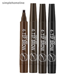 [simplehomeline] ดินสอเขียนคิ้ว เนื้อลิขวิด กันน้ํา 4 จุด มี 5 สี ใหม่ พร้อมส่ง