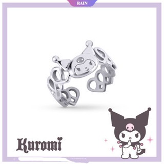 ใหม่ สร้อยคอ สร้อยข้อมือ แหวนเงิน จี้การ์ตูนอนิเมะน่ารัก Sanrio Series Kawaii Kuromi แฟชั่นสําหรับผู้หญิง งานแต่งงาน งานเลี้ยงวันเกิด [RAIN]