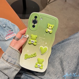 เคสโทรศัพท์มือถือ ลายหมีน่ารัก 3D สี่สี เรียบง่าย สําหรับ Huawei Nova 10 10 Pro 10 SE 3i 9 9 SE 9 Pro 7 7 SE 7 Pro 8 8 SE