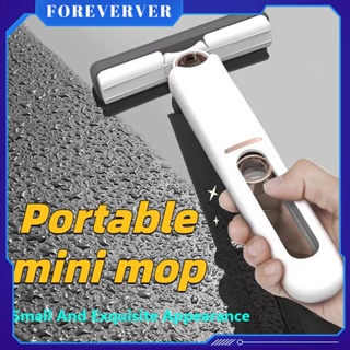 Mini Mop แฮนด์ฟรี Lazy Sponge Mop Strong Water Absorption แบบพกพาทำความสะอาด Mop ห้องน้ำ Toilet Gap แปรงดูดซับ fore