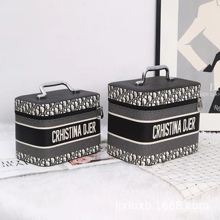 กระเป๋าเครื่องสําอางมูลค่าสูง 2024 เคสเครื่องสําอางสไตล์ใหม่กล่องเก็บของในบ้านขนาดเล็กแบบพกพาความลับของวิคตอเรียใน