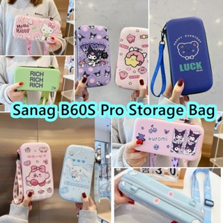 【Ĕĕ】กระเป๋าเก็บหูฟัง ลายการ์ตูนหมีน้อย แบบพกพา สําหรับ Sanag B60S Pro Sanag B60S Pro