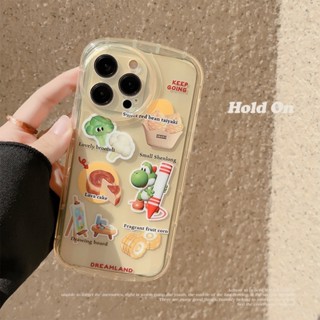 เคสโทรศัพท์มือถือแบบนิ่ม ใส กันกระแทก ลายแอปเปิ้ล สําหรับ Iphone 14 13Promax 12 11 xsxr