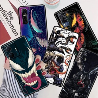 เคสโทรศัพท์ซิลิโคน TPU กันกระแทก ลาย Marvel venom สําหรับ Vivo Y51 Y33 Y72 Y52 Y75 Y55 Y76 Y76S Y77E Y50 Y30 Y30I Y31S Y54S Y33S Y33T Y51S Y53S 5G