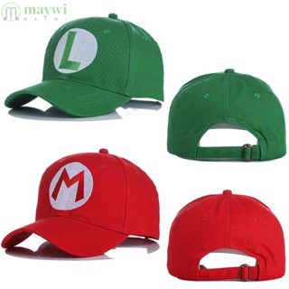 MAYWI หมวกเบสบอลคอสเพลย์ การ์ตูนอนิเมะ Mario Brothers ของขวัญ