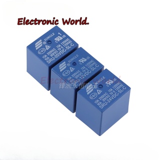 รีเลย์ SRU-05VDC-SL-C SRU-12VDC-SL-C SRU-24VDC-SL-C SRU-05VDC-SL-A 5V 12V 24V 250VAC 5PIN 4PIN