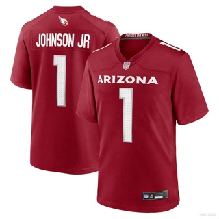 เสื้อกีฬาแขนสั้น ลายทีมชาติฟุตบอล Johnson Jr QY 2023-2024 NFL Arizona Cardinals ชุดเหย้า สําหรับผู้ชาย