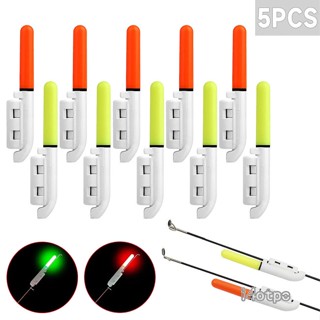 I4otpc แท่งไฟเรืองแสง Led กันน้ํา พร้อมหัวเข็มขัด สําหรับคันเบ็ดตกปลา 5 ชิ้น