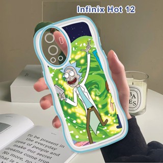 สําหรับ Infinix Hot 12i Hot 12 Pro Hot 12 Play เคสโทรศัพท์มือถือแบบนิ่ม กันกระแทก กันรอยกล้อง ลาย Rick and Modi