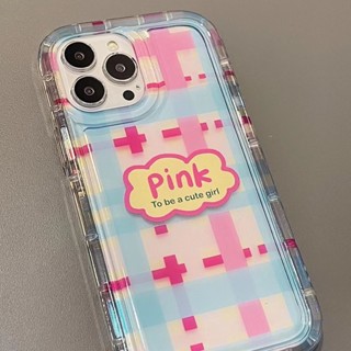 เคสโทรศัพท์มือถือแบบใส กันกระแทก ลายทาง สําหรับ Apple 813 11 xr12 promax 7 xs 14 plus IH5C