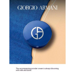 Giorgio ARMANI Master Light Cushion ครีมรองพื้น คุชชั่น สีฟ้า/แดง คอนซีลเลอร์ ผิวติดทนนาน ให้ความชุ่มชื้น บํารุงผิว คุชชั่น ผลิตภัณฑ์ของแท้