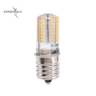 ซ็อกเก็ตหลอดไฟ E17 5W 64 LED 3014 SMD สีขาวอบอุ่น AC 110V-220V