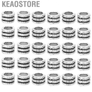 Keaostore Dreadlocks Bead  Hair Beard Beads Jewelry Pendant Compact Portable for Party Necklace Bracelet DIY