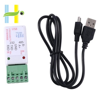 อะแดปเตอร์แปลง 3 In1 USB 232 485 TO RS485 USB TO RS232 232 TO 485 Ch340 พร้อมไฟ LED สําหรับ WIN7 Linux PLC