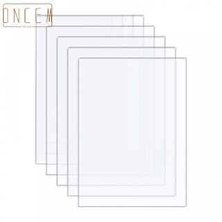 【ONCEMOREAGAIN】Pack of 5 Transparent Acrylic Sheets Ideal for Picture Frames and Display Stands