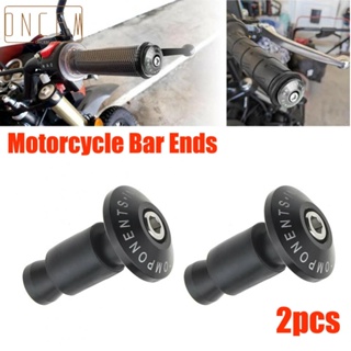 【ONCEMOREAGAIN】Motorbike Bar End Aluminium Aluminum + Glue CNC Covers Replacement Set Of 2