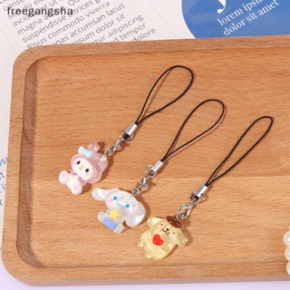 [FREG] Sanrio Phone Pendant Melody Cinnamoroll Keychain Lanyard Kuromi Bag Charm Hello Kitty Hanging Rope Decoration FDH