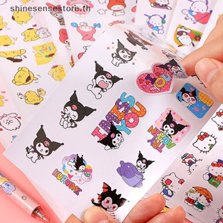 Shine สติกเกอร์ ลายอนิเมะ Kulomi Pacha Dog HelloKitty Tamagwei Dog Melody น่ารัก สําหรับตกแต่งสมุดภาพ 4 ชิ้น