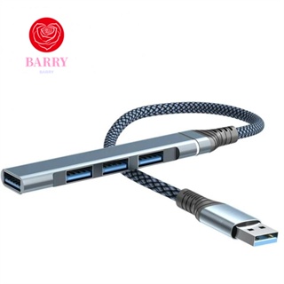 BARRY อะแดปเตอร์ฮับแยกสายเคเบิ้ล USB 3.0 4 พอร์ต Type-C ทนทาน สําหรับคอมพิวเตอร์