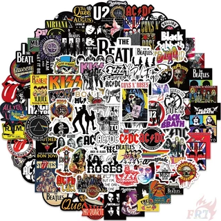 100Pcs/Set ❉ Mixed Rock Band . Rock'n'Roll Art Series 01 Stickers ❉ Waterproof DIY Fashion Decals Doodle Stickers