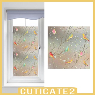 [Cuticate2] ฟิล์มติดกระจกหน้าต่าง รูปนก สําหรับตกแต่งห้องน้ํา หอพัก