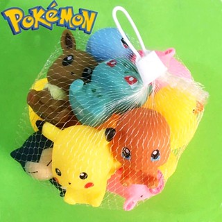 ของเล่นตุ๊กตาการ์ตูน Pokemon Pinch Anime Pikachu Frog Seed Charmander Jenny สําหรับเด็ก