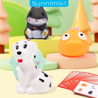 [Sunnimix1] ของเล่นเกม รูปสัตว์ ของเล่นเสริมการเรียนรู้ สําหรับเด็กวัยหัดเดิน