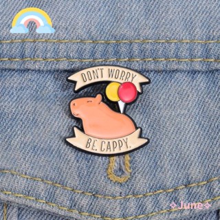 June Capybara เข็มกลัด รูปลูกโป่ง สัตว์ เพื่อน