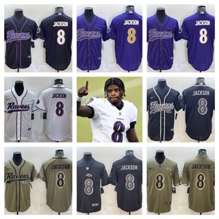 NFL Baltimore Ravens Lamar Jackson เสื้อยืดเสื้อสปอร์ต