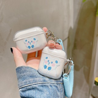 Bella _ เคสซิลิโคนใส รูปหมี กันฝุ่น กันกระแทก สําหรับ airpods pro 1 2 3