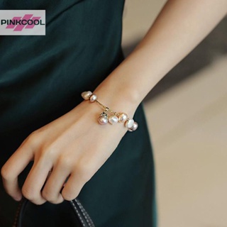 Pinkcool บาร็อค ธรรมชาติ มุก เสน่ห์ สร้อยข้อมือ นักเรียน ปาร์ตี้ ของขวัญ เครื่องประดับ ขายดี