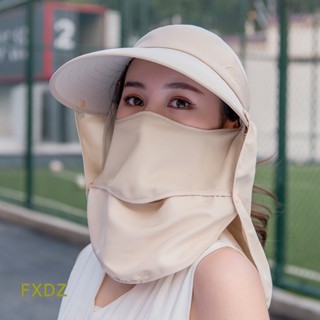 Fxdz หมวกกันแดด ป้องกันรังสียูวี สําหรับผู้หญิง 360°หมวกบังแดด หมวกชาวประมง ป้องกันรังสียูวี