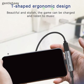 Gent 2in1 อะแดปเตอร์แปลงเสียงหูฟัง USB Type-C เป็น USB C 3.5 มม. PD 27W ชาร์จเร็ว EN