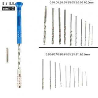 ⭐24H SHIPING ⭐Hand Twist Drill Aluminium Blue Semi-automatic With 10pc Small Drill Bit Newest