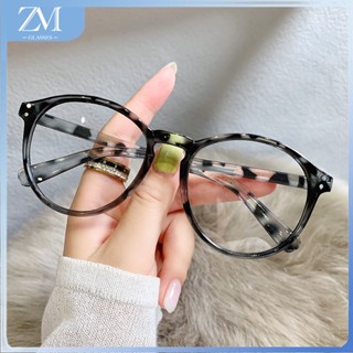 【ZM Glasses】แว่นตาสายตาสั้น ทรงกลม ป้องกันแสงสีฟ้า เกรด -0 100 150 200 250 300 350 400 450 500 550 แฟชั่นสไตล์เกาหลี สําหรับผู้หญิง นักเรียน 088